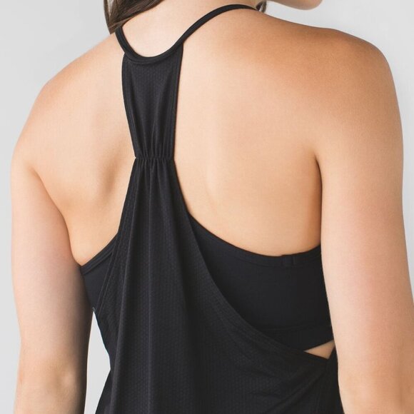 Lululemon No Limits Tank- Black Athletic Lightweight Tank- Size 6 - Picture 5 of 11